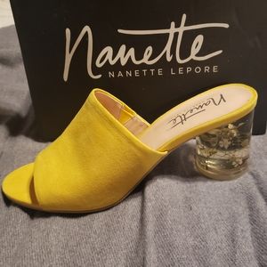 Nanette Lepore Yellow Mules